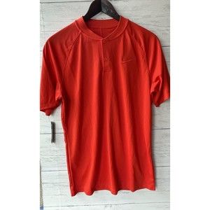 Nike Red Dri Fit shirt mens size S with Buttons